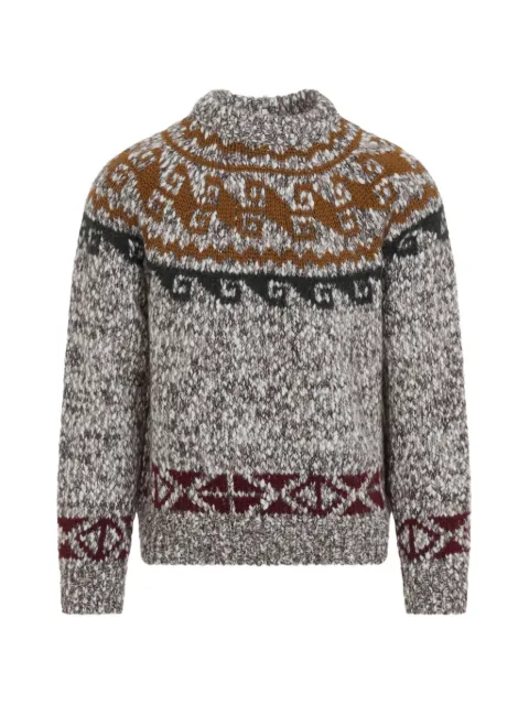 Moncler Grenoble fair isle-knit sweater