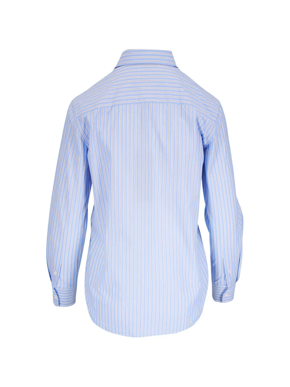 Nili Lotan Raphael vertical-stripe shirt Blauw