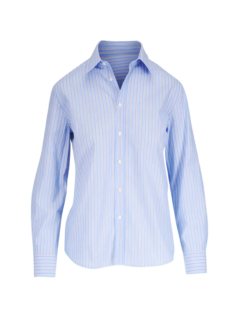 Nili Lotan Raphael vertical-stripe shirt Blauw