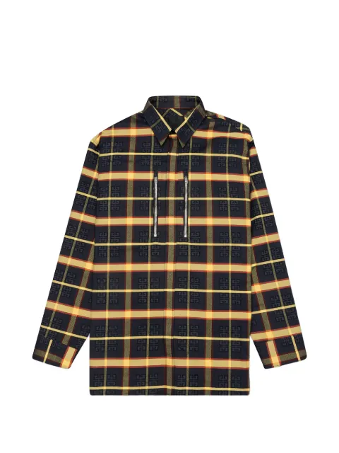 Givenchy 4G check zip-detail shirt