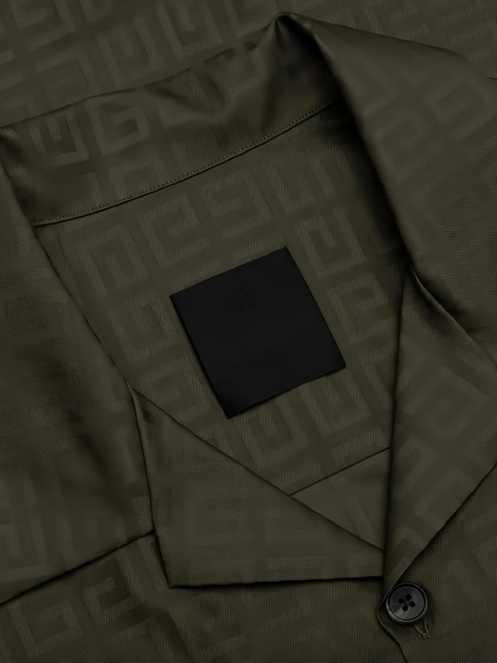 Givenchy 4G jacquard boxy-fit shirt Groen