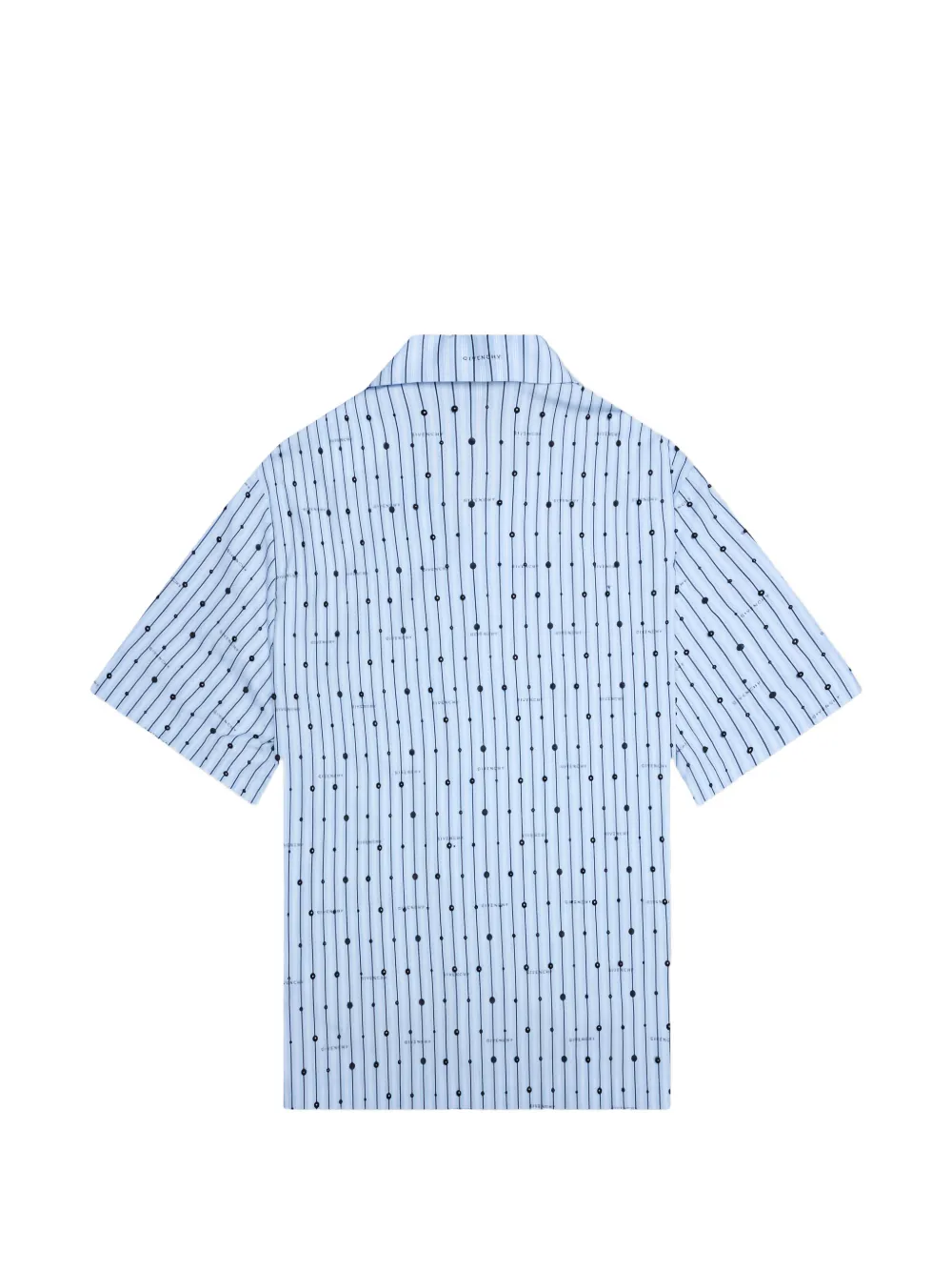 Givenchy stud-embellished striped shirt Blauw