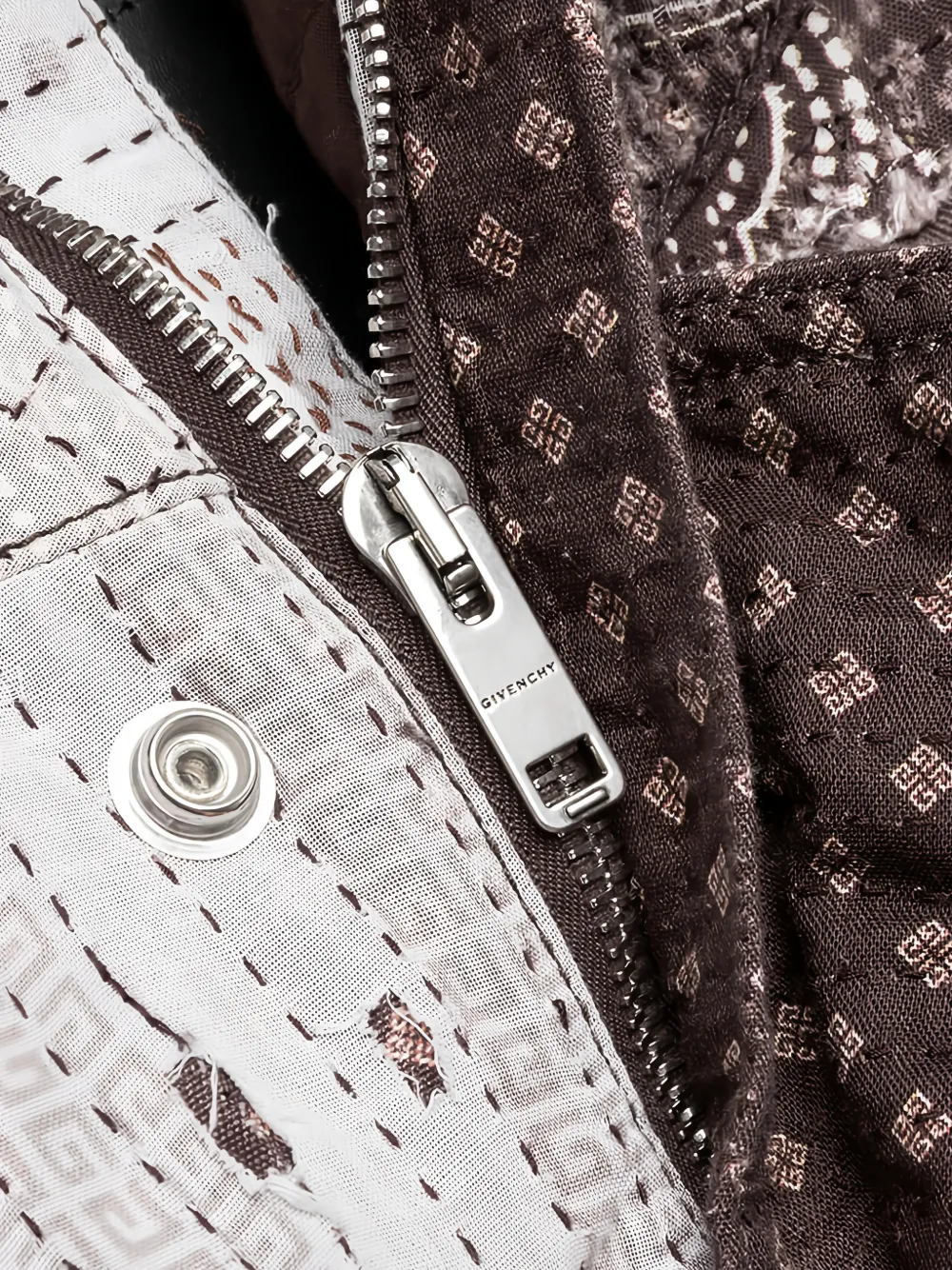 Givenchy Boro quilted jacket Bruin