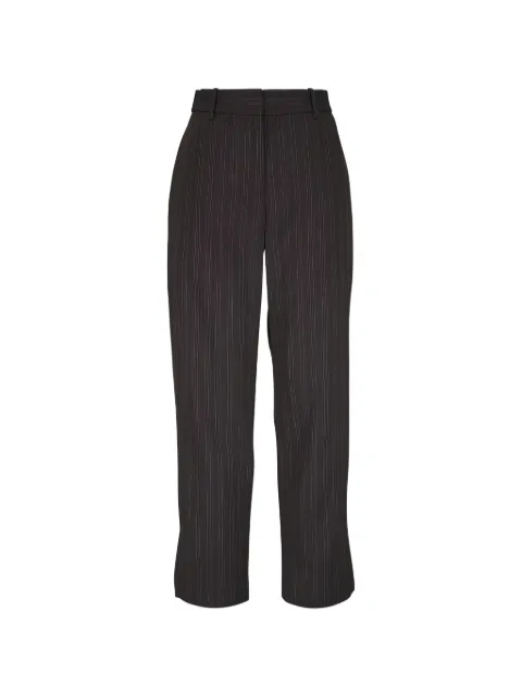 TWP pantalones rectos Roberts con motivo de rayas diplomáticas