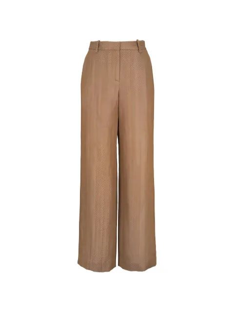 TWP pantalones anchos Henry con motivo pied de poule