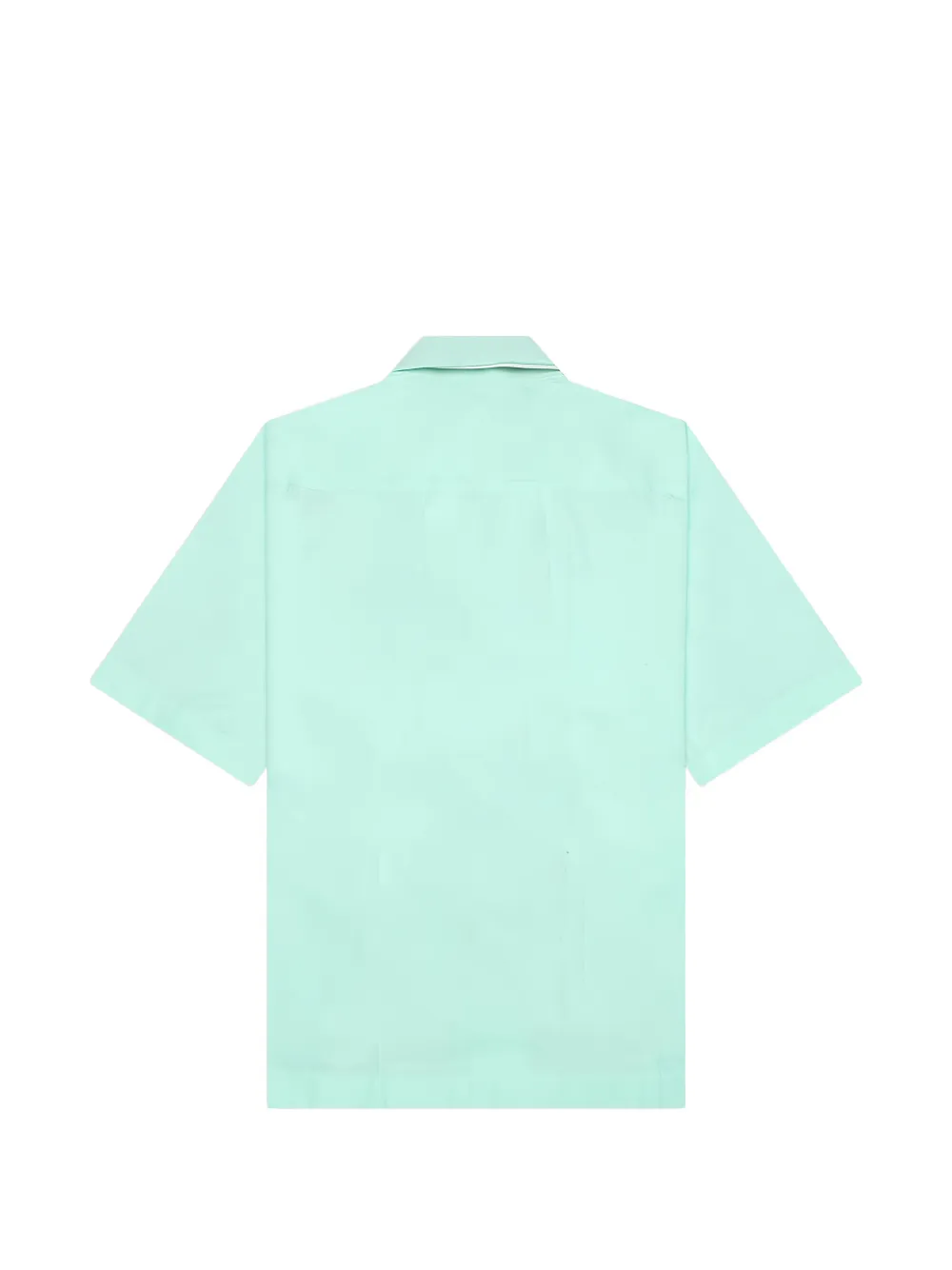 Givenchy logo-embroidered bowling shirt Groen