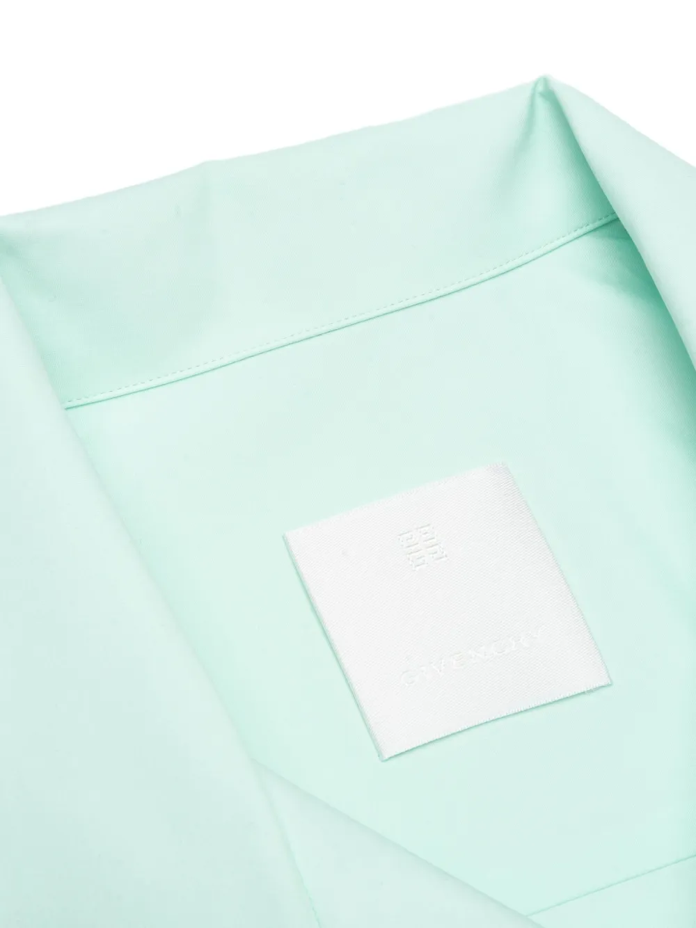 Givenchy logo-embroidered bowling shirt Groen