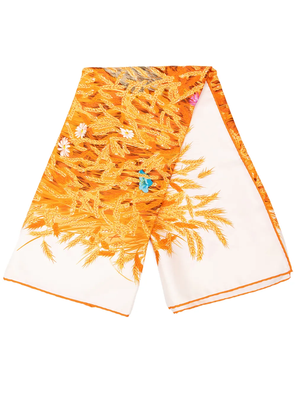 Hermès Pre-Owned 1990-2010 Les Bles Silk Scarf 90 scarves - Orange