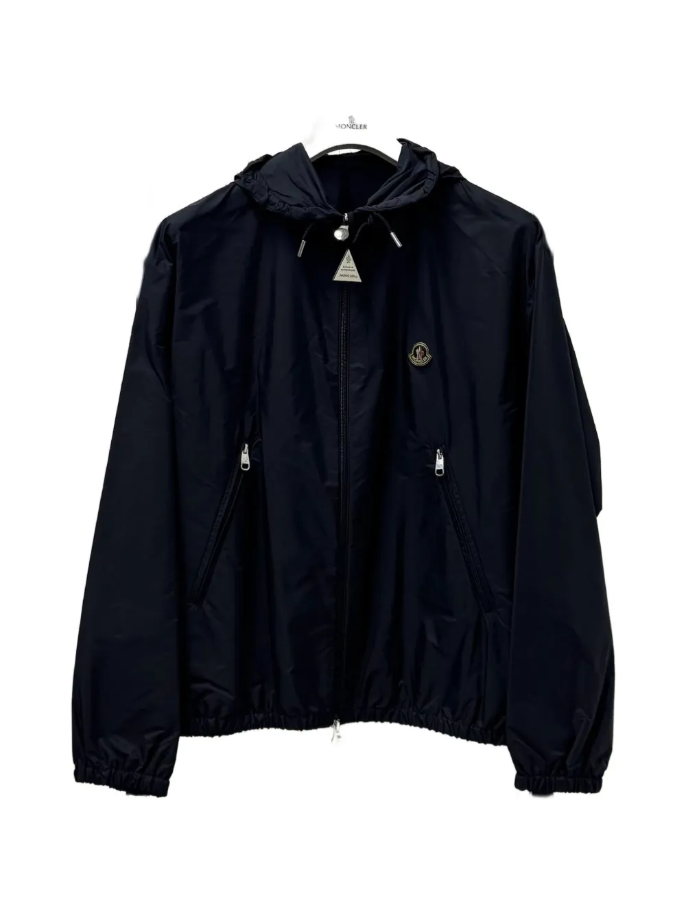 Moncler hooded windbreaker Blauw
