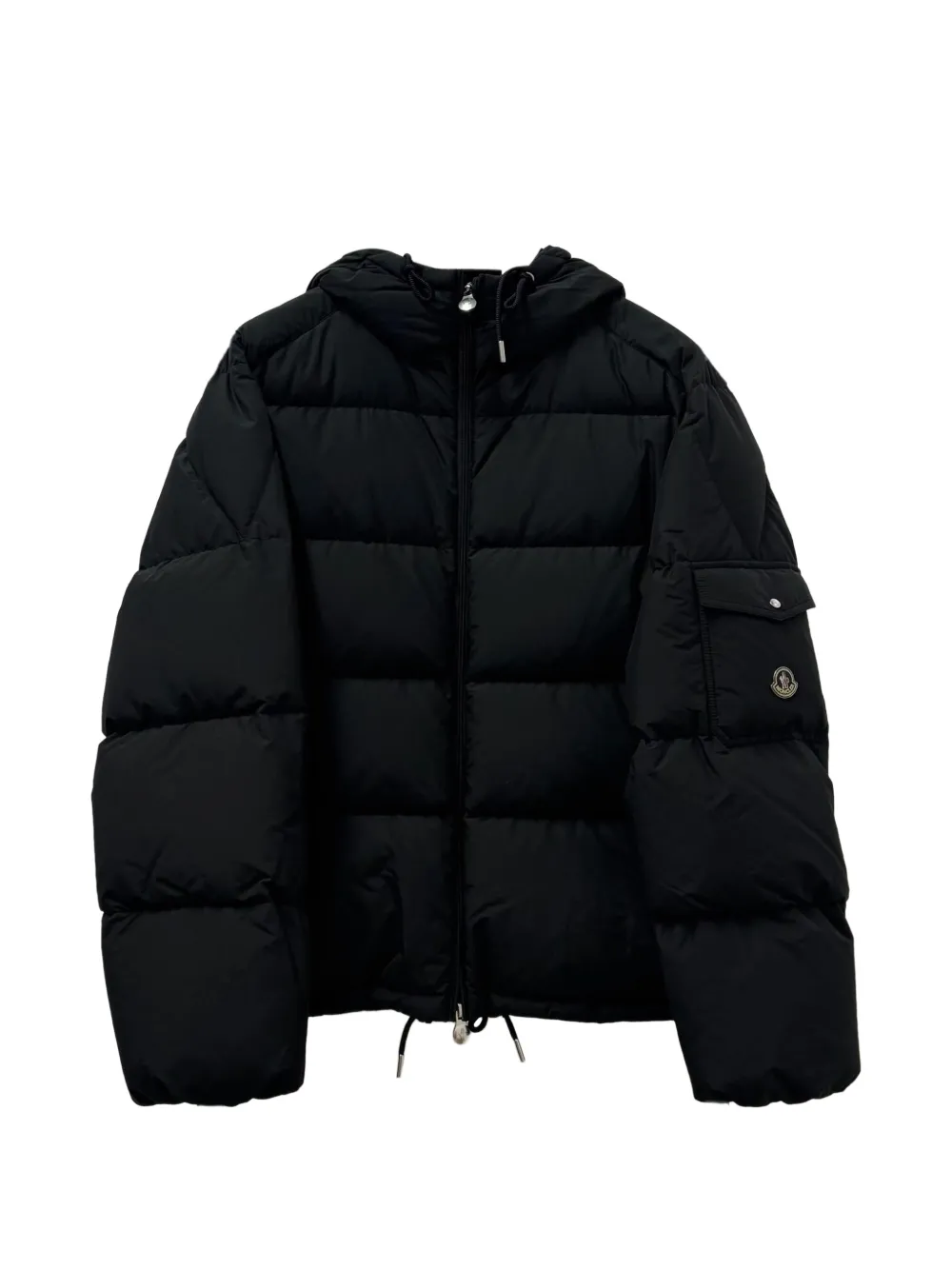 Moncler Himalaya hooded short down jacket Zwart