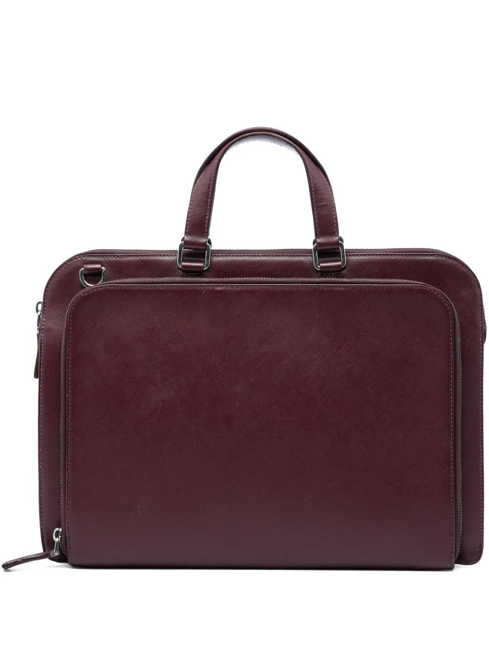 Prada Pre-Owned 2013-2026 Saffiano business bag - Rosso