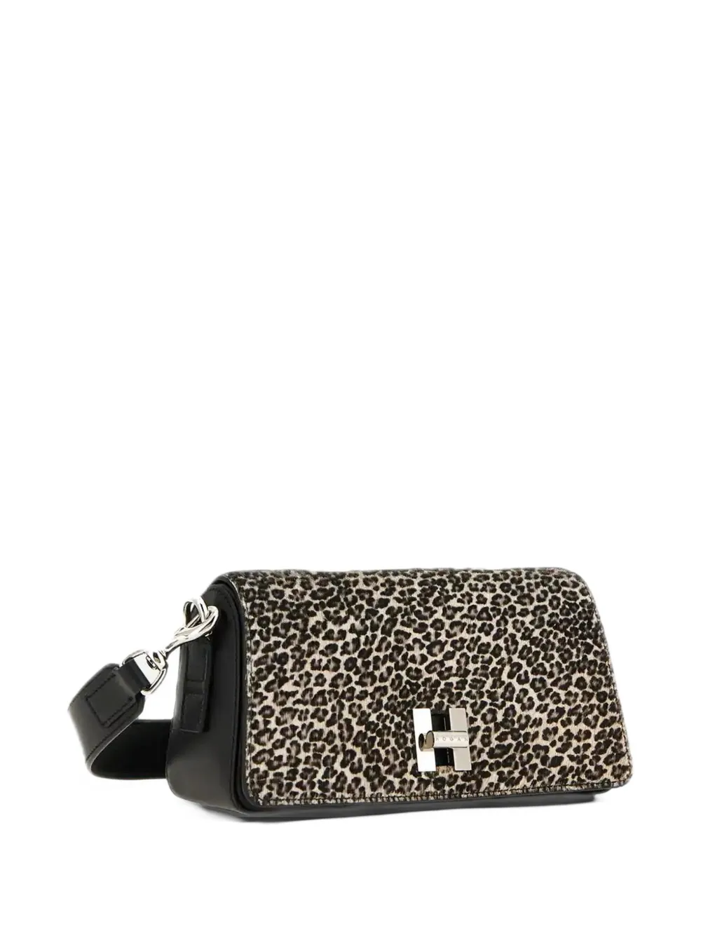 Hogan H-Turn flap bag mini Zwart
