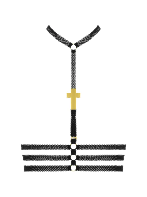SCANDALE cross-pendant harness