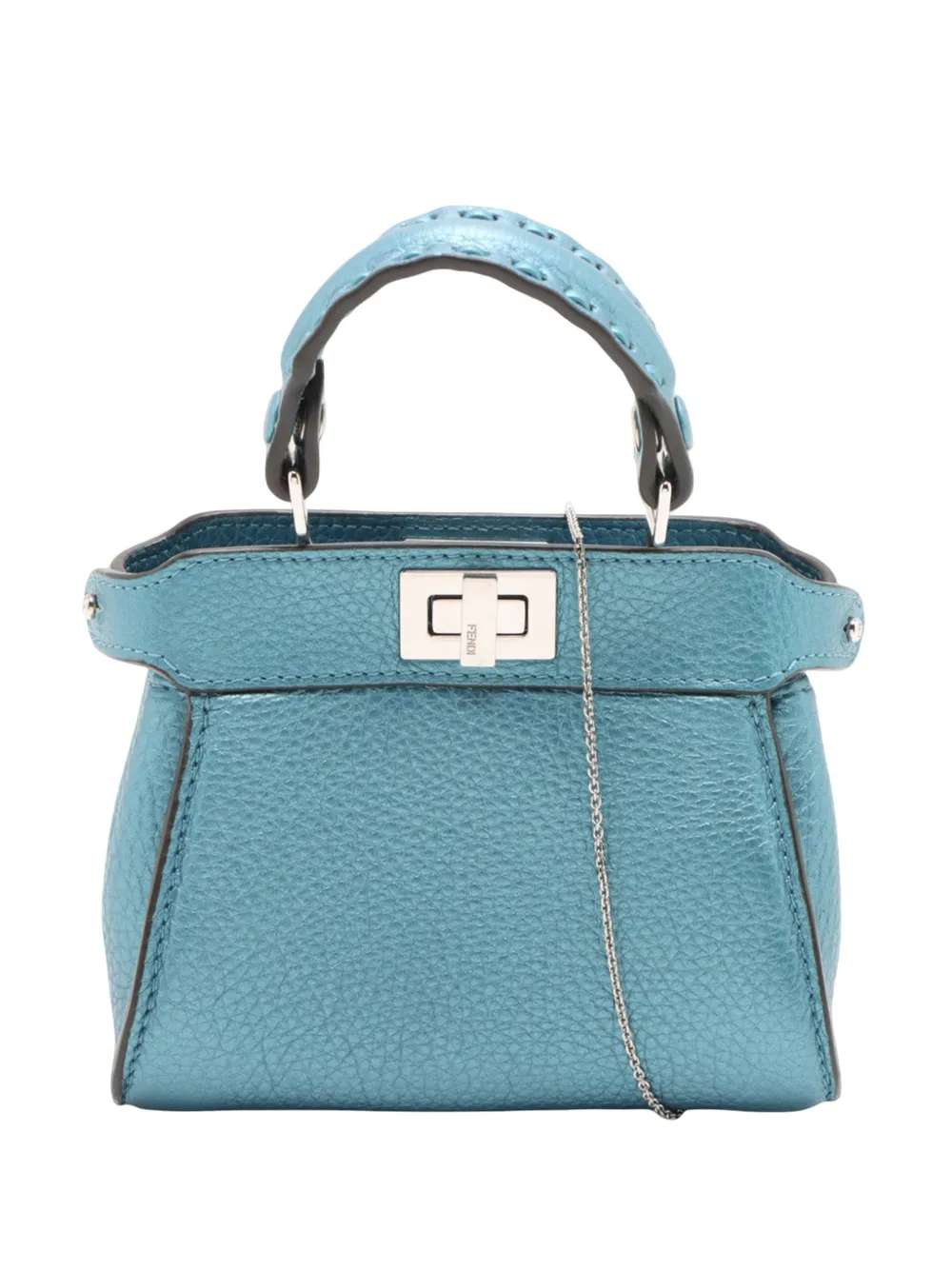 Fendi Pre-Owned 2000-2010 Nano Nappa Peekaboo satchel - Blau