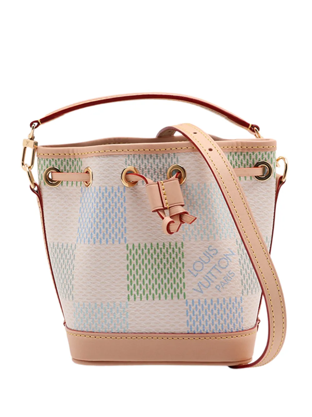 Louis Vuitton Pre-Owned 2021-2026 Limited Edition Damierlicious Giant Noe Nano satchel - Marrone