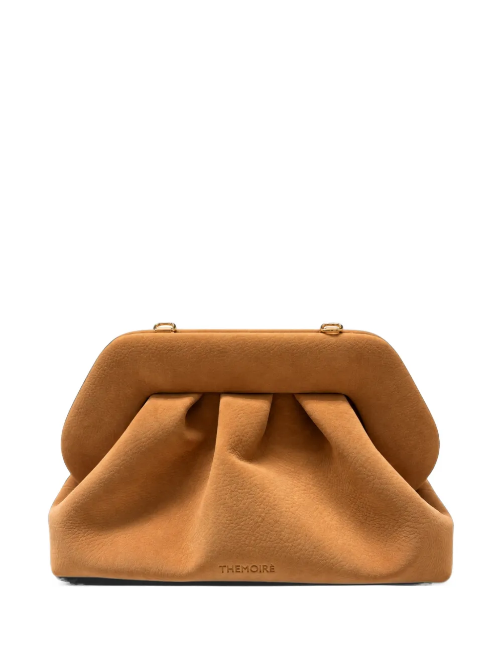 Themoirè medium Bios pleated clutch bag - Toni neutri