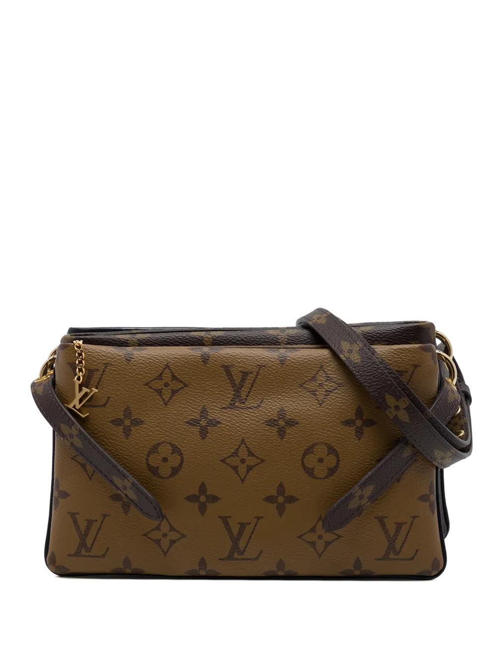 Louis Vuitton Pre-Owned 2021-2026 Monogram Reverse LV3 Pouch crossbody bag - Marrone