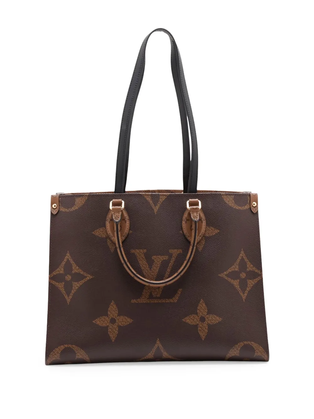 Louis Vuitton Pre-Owned 2021 Monogram Reverse Giant OnTheGo MM satchel - Marrone