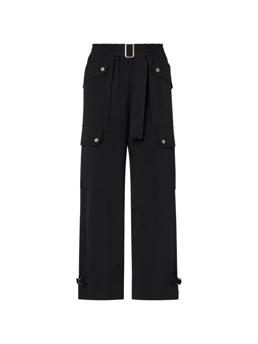 LIU JO cargo trousers in flannel - Nero