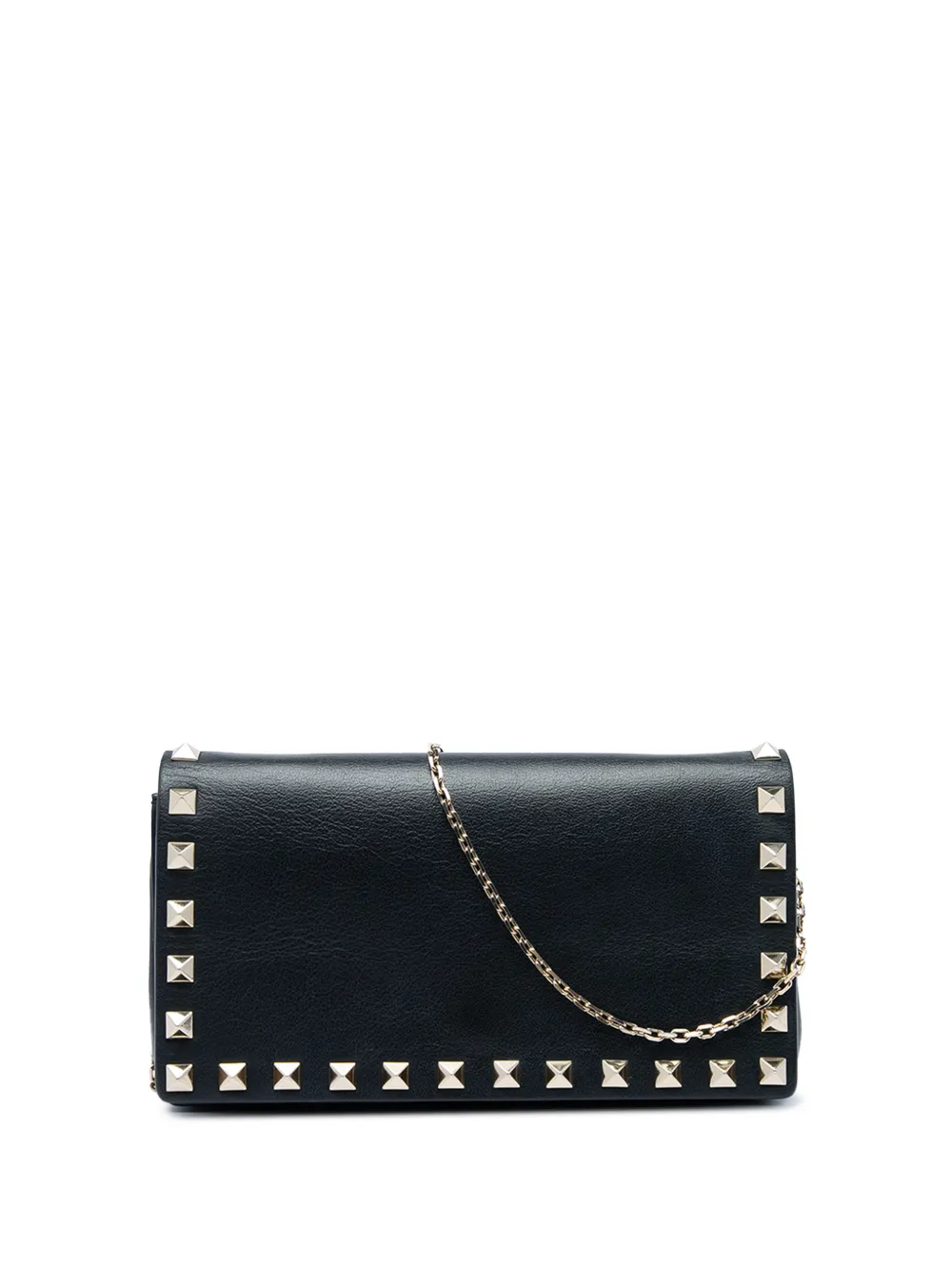 Valentino Garavani Pre-Owned 2000-2017 Calfskin Rockstud Wallet On Chain crossbody bag - Schwarz