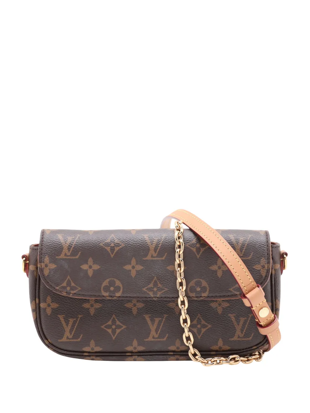 Louis Vuitton Pre-Owned 2021-2026 Monogram Ivy Wallet On Chain satchel - Marrone