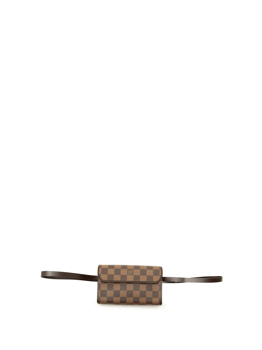 Louis Vuitton Pre-Owned 2002 Damier Ebene Florentine Pochette belt bag - Marrone