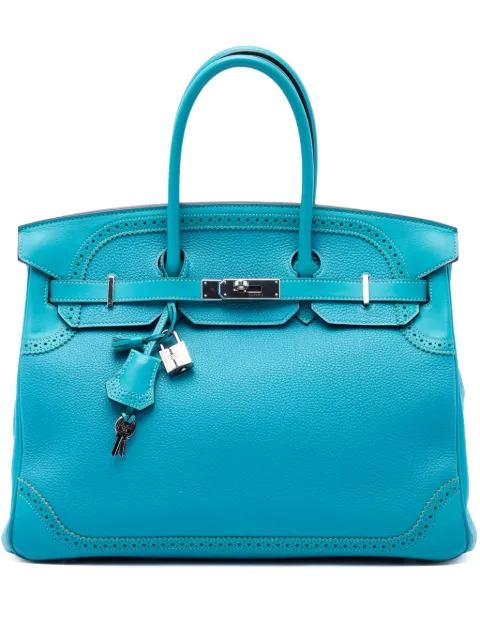 Hermès Pre-Owned 2015 Togo and Swift Ghillies Birkin Retourne 35 handbag