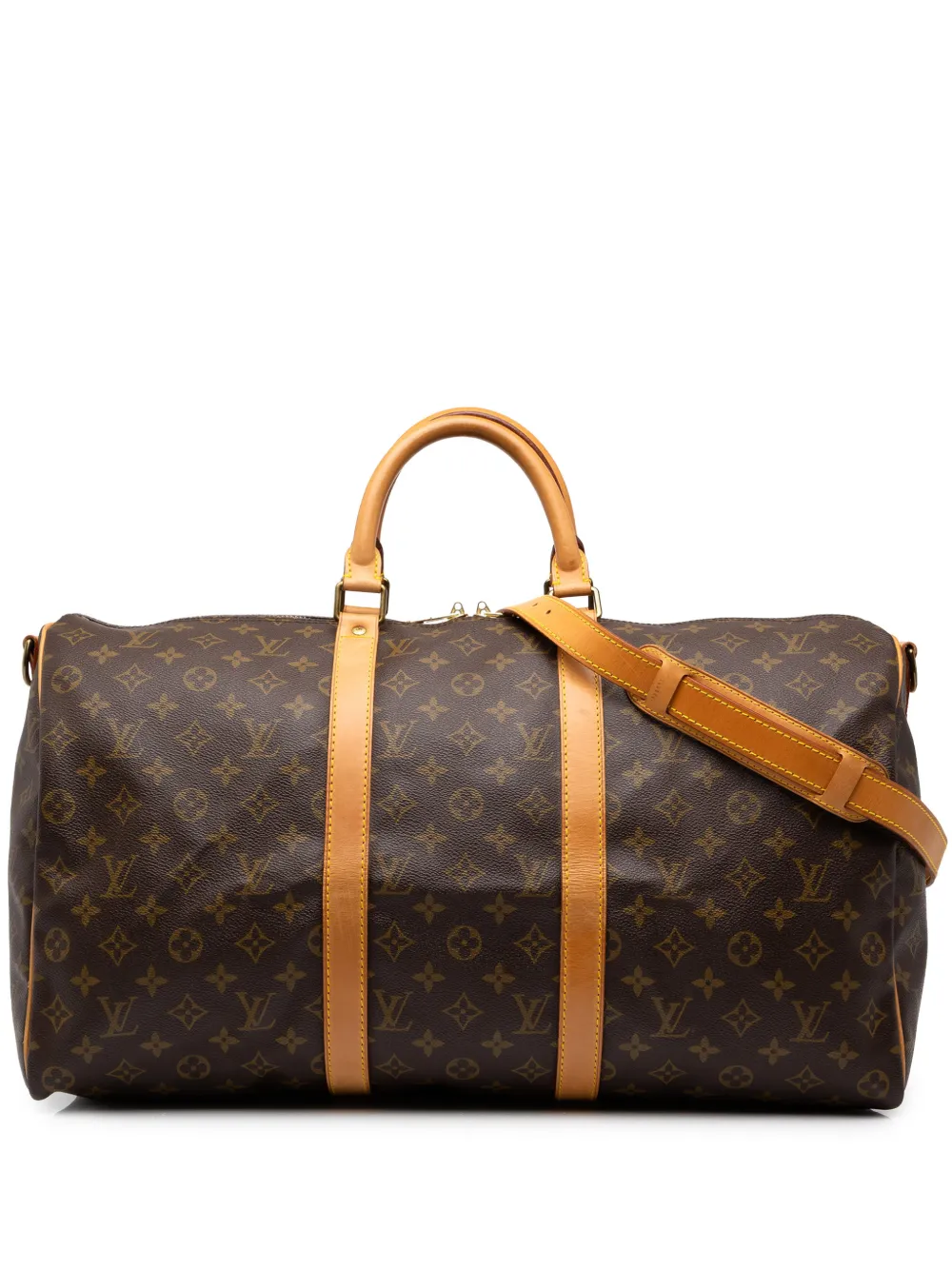 Louis Vuitton Pre-Owned 1991 Monogram Keepall Bandouliere 50 travel bag - Braun