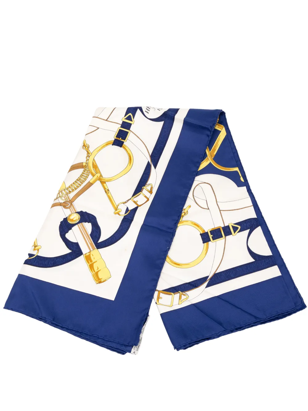 Hermès Pre-Owned 20th Century Eperon D Or Silk Scarf 90 scarves - Weiß