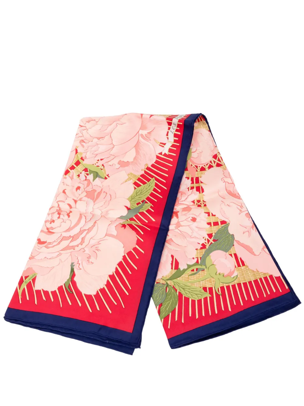Hermès Pre-Owned 2000-2026 Les Pivoines Silk Scarf 90 scarves - Mehrfarbig