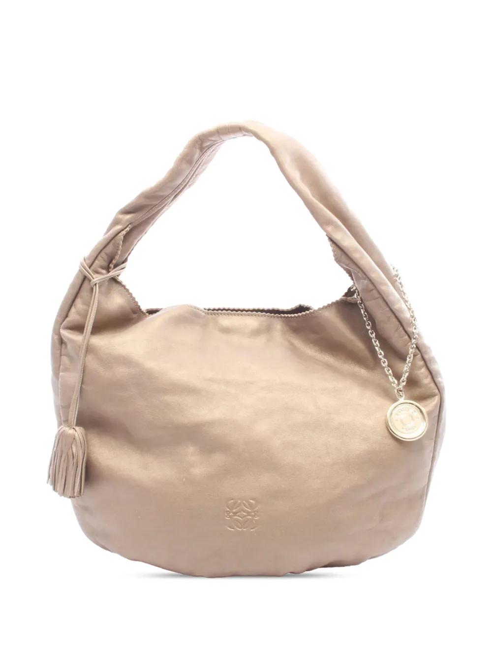 Loewe Pre-Owned 2000-2010 Metallic Leather Viento hobo bag - Gold