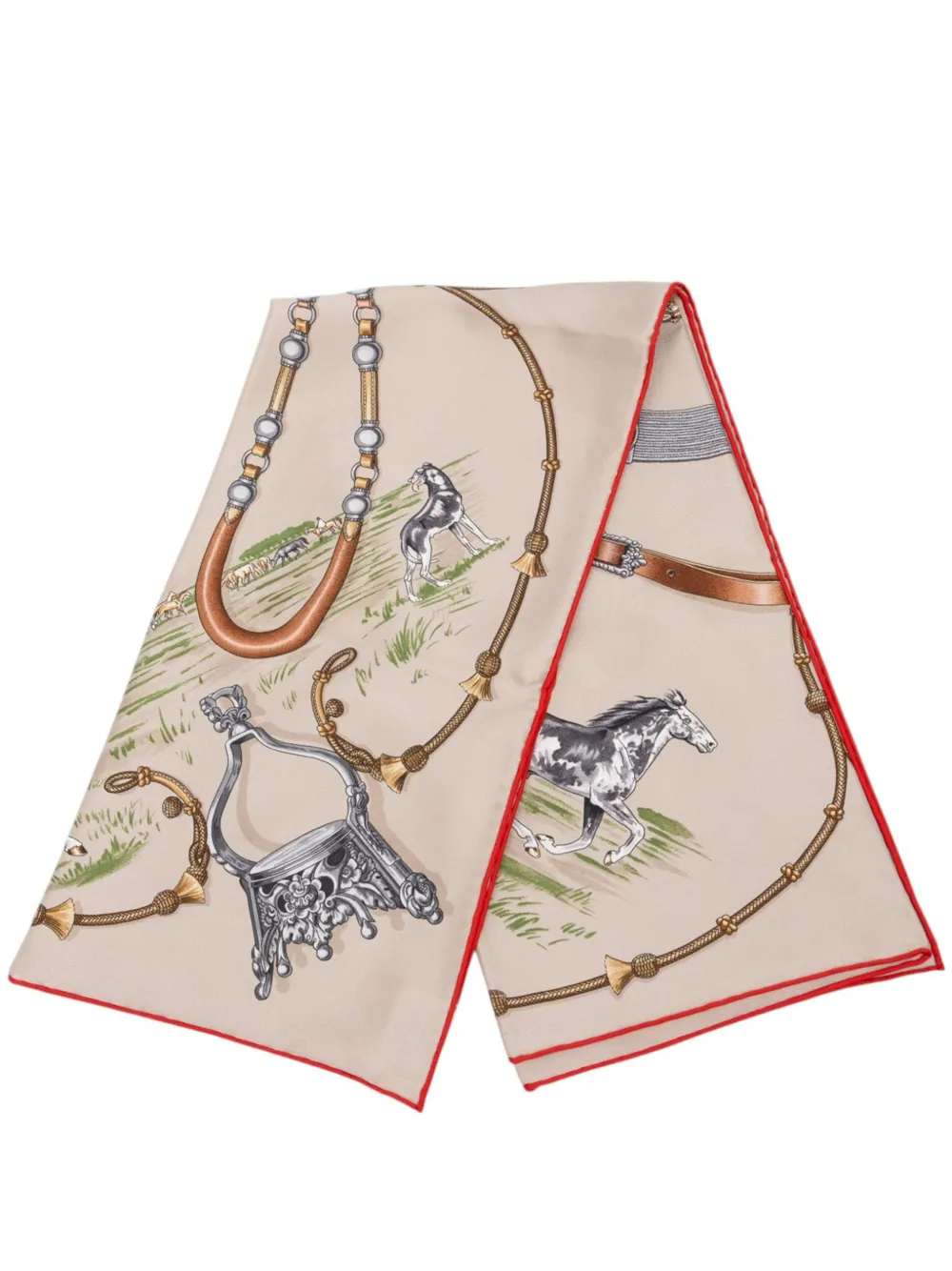 Hermès Pre-Owned 1990-2010 Pampa Silk Scarf 70 scarves - Nude