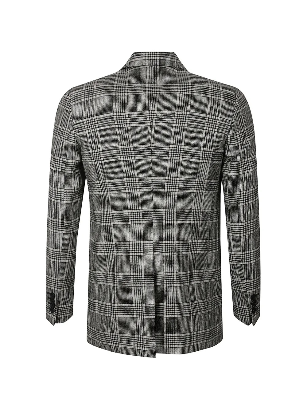 Tagliatore Prince of Wales check double-breasted coat Zwart