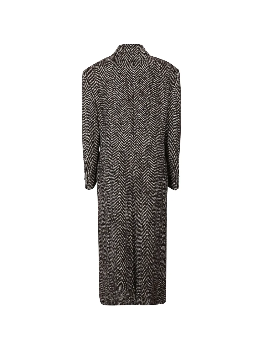 Tagliatore herringbone-pattern double-breasted coat Bruin