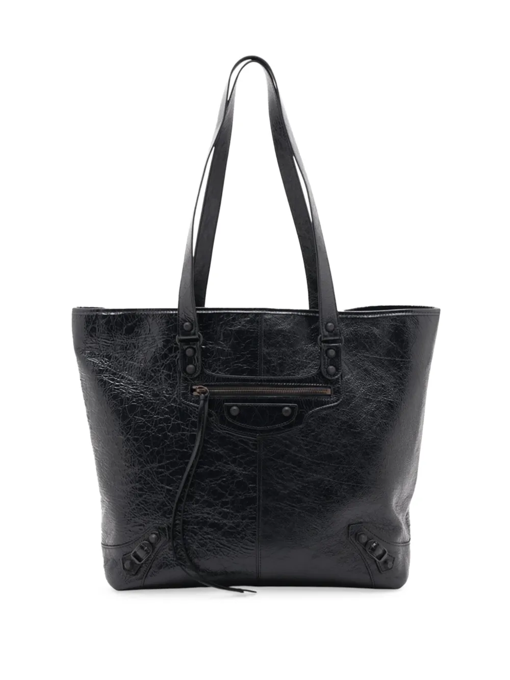 Balenciaga Pre-Owned 2012-2026 Lambskin Motocross tote bag - Schwarz