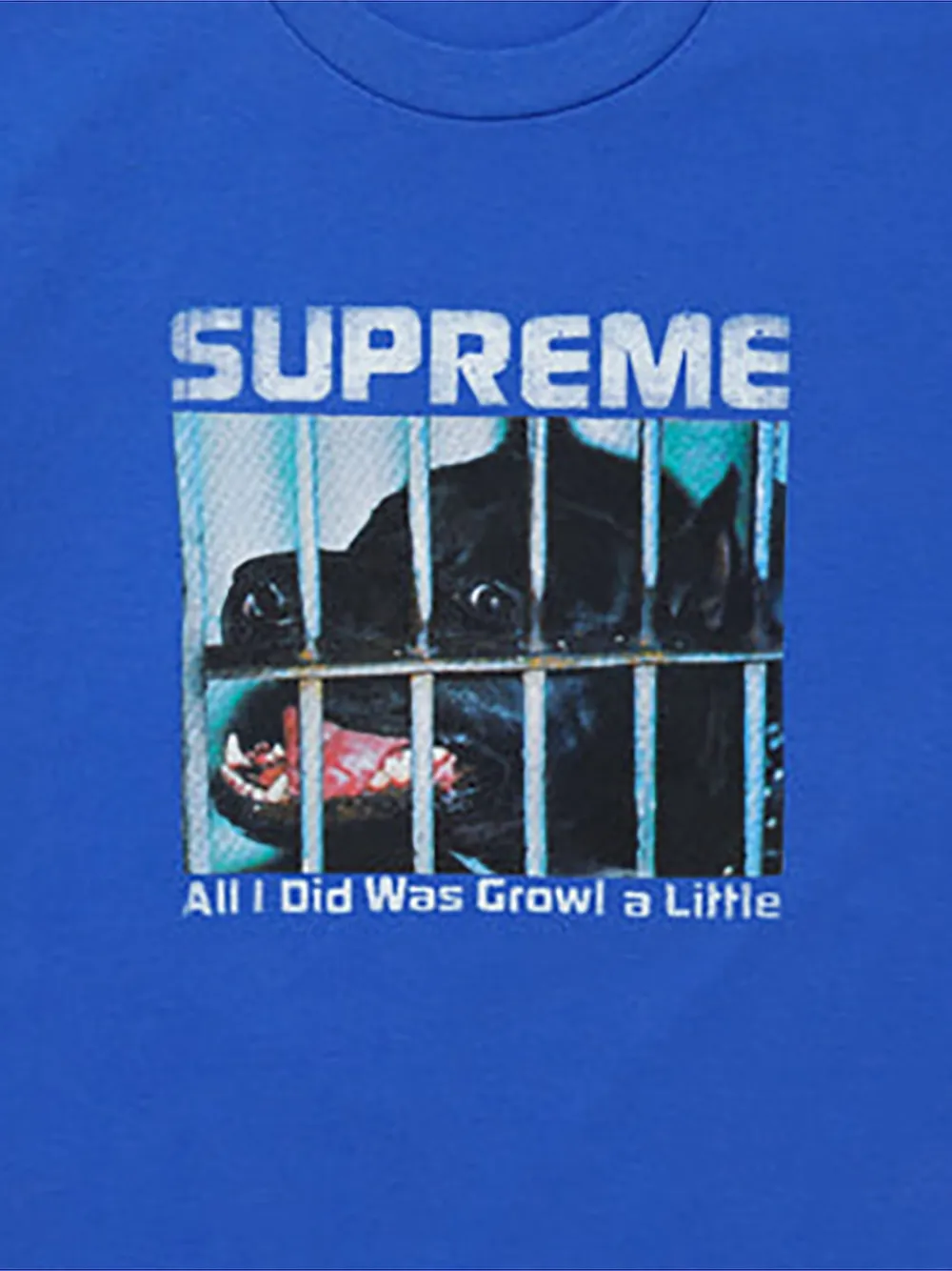 Supreme Growl T-shirt Blauw