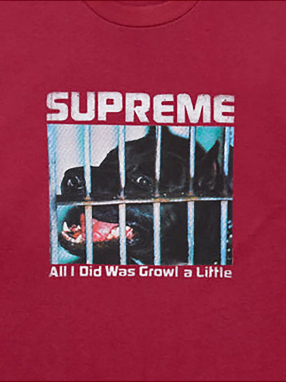 Supreme Growl T-shirt Rood
