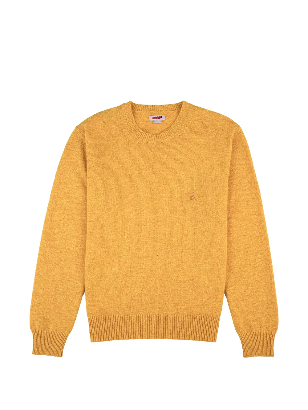 Baracuta embroidered-logo sweater Geel
