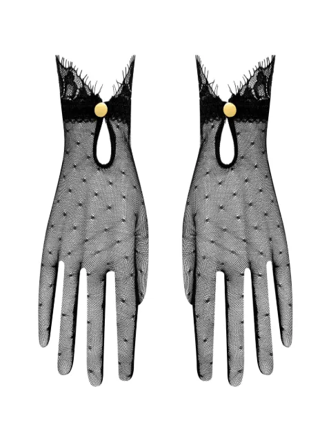 SCANDALE Inspiration Divine lace-trim tulle gloves