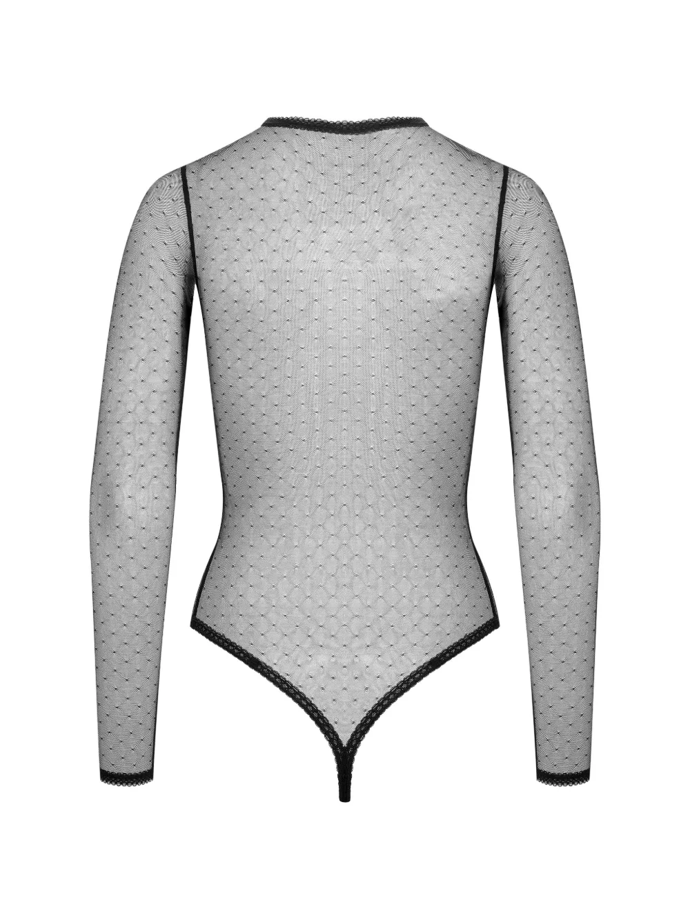 SCANDALE cross-panelled bodysuit Zwart