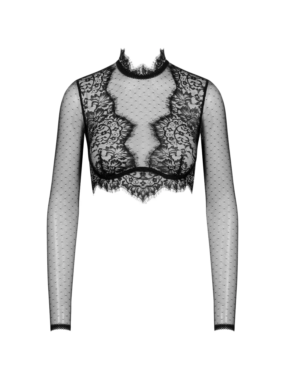 SCANDALE long-sleeved blouse - Nero