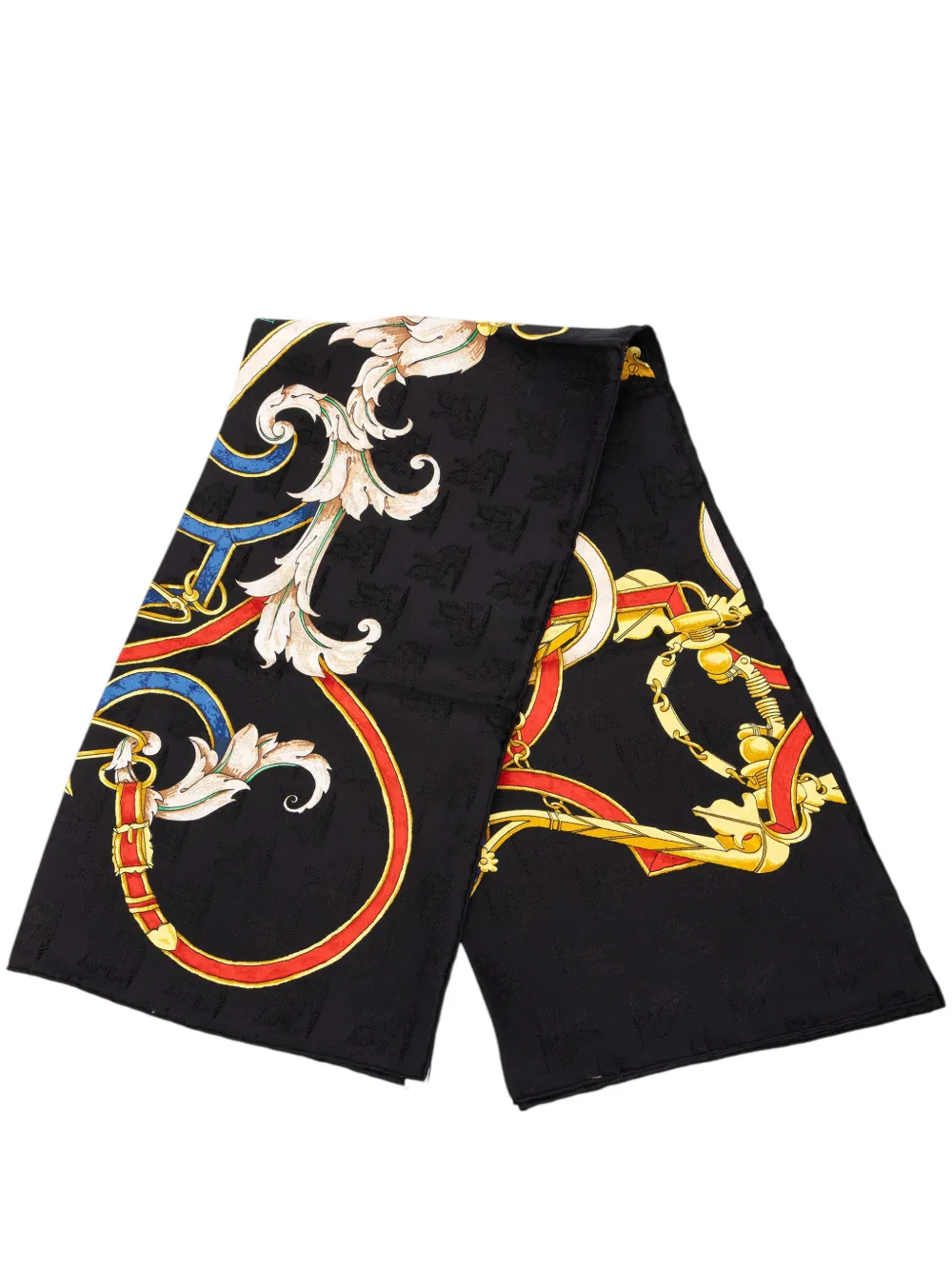 Hermès Pre-Owned 20th Century L Instruction Du Roy Jacquard Silk Scarf 90 scarves - Schwarz
