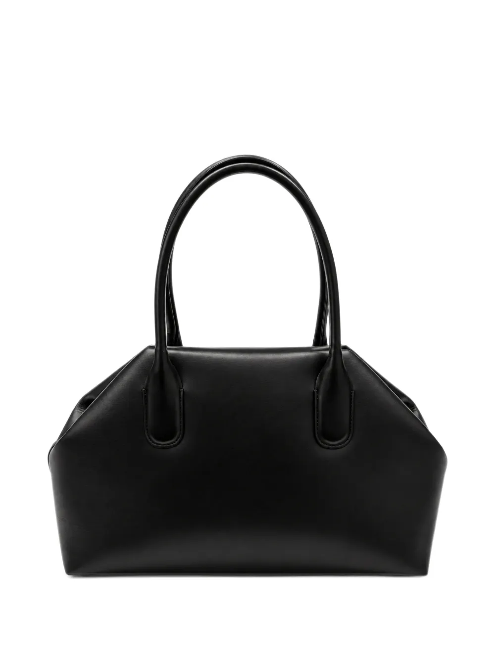 Themoirè medium Talia Trunk embossed-logo gusseted tote bag Zwart