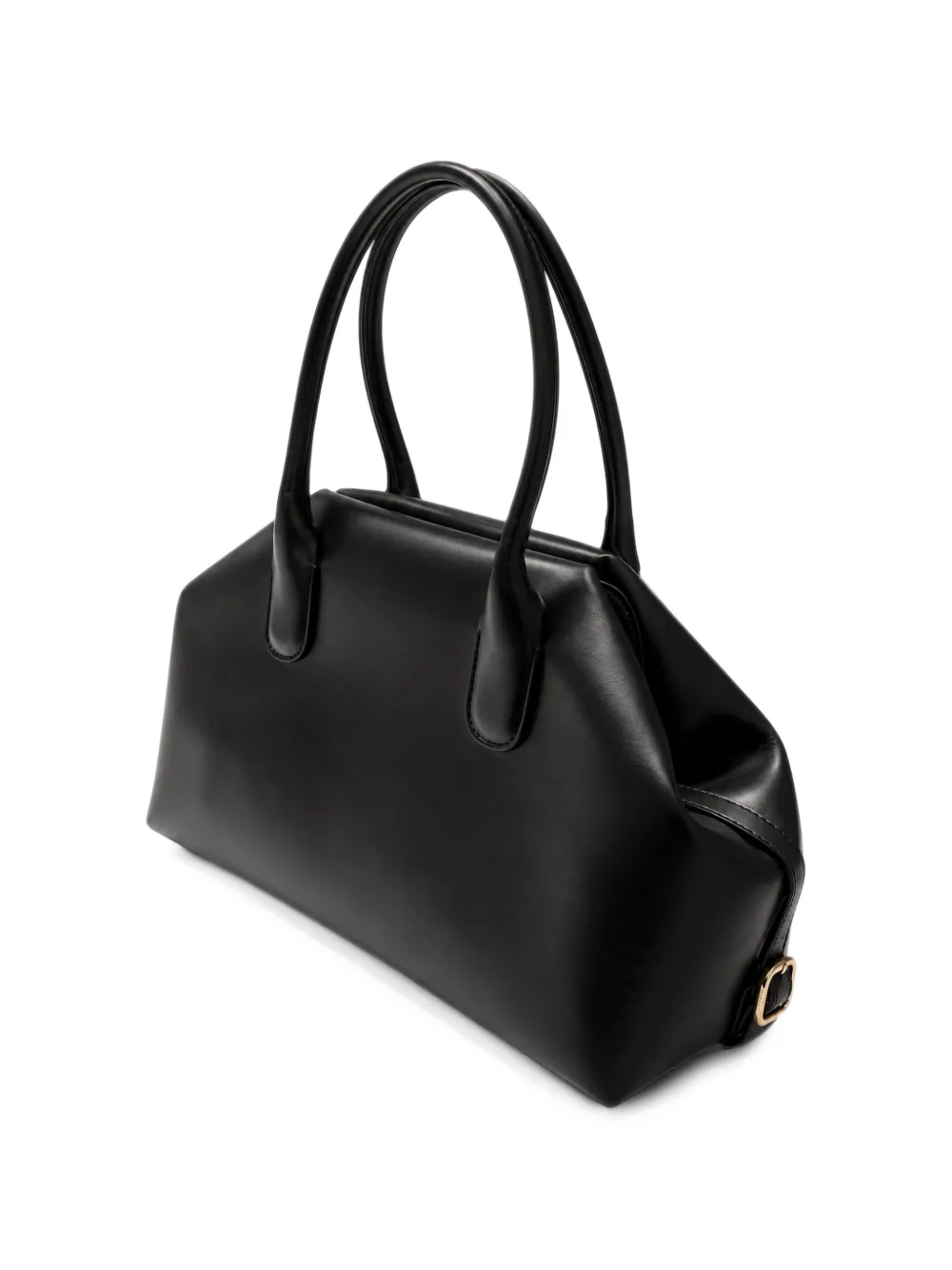 Themoirè medium Talia Trunk embossed-logo gusseted tote bag Zwart