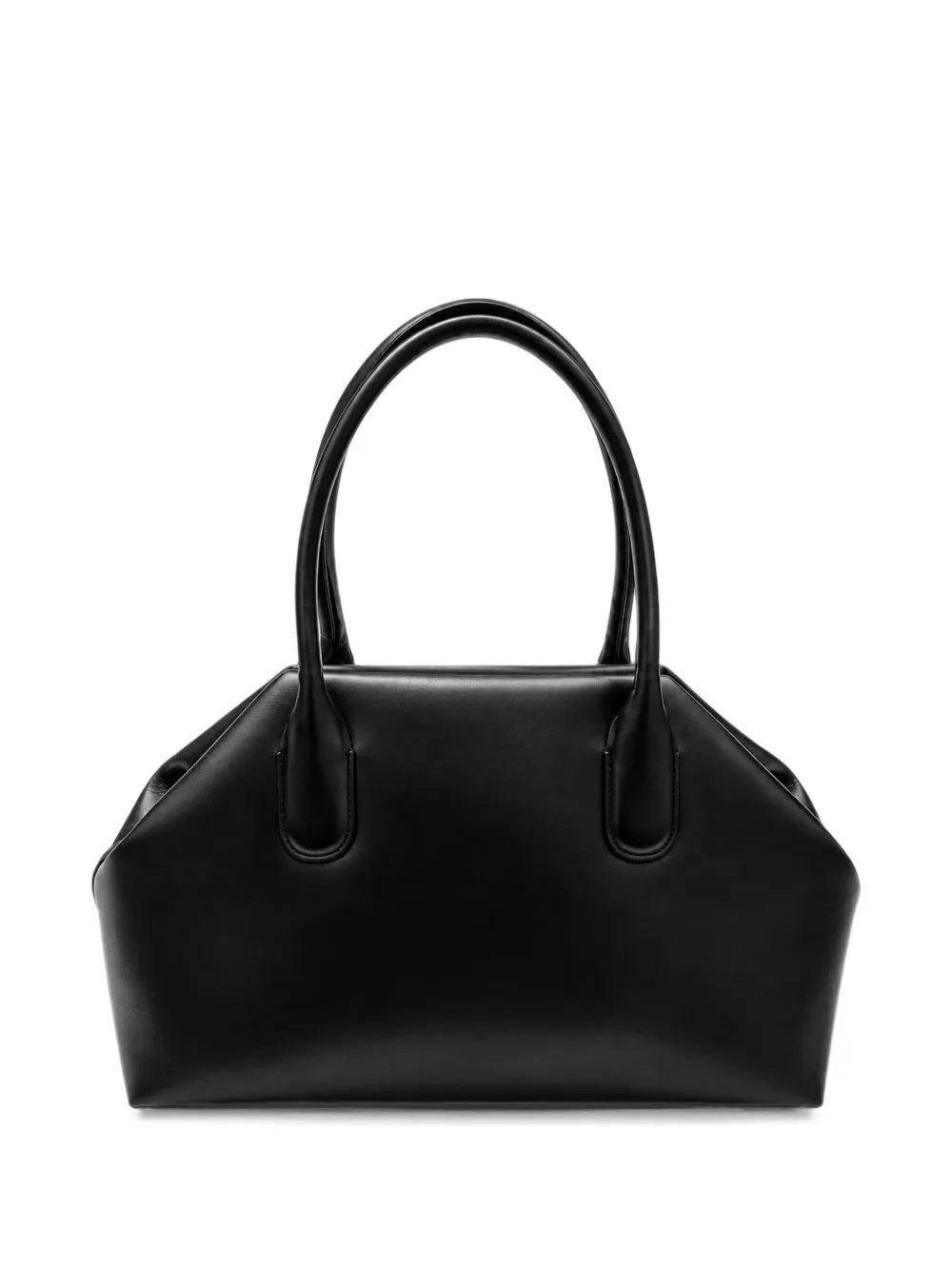Themoirè medium Talia Trunk embossed-logo gusseted tote bag Zwart
