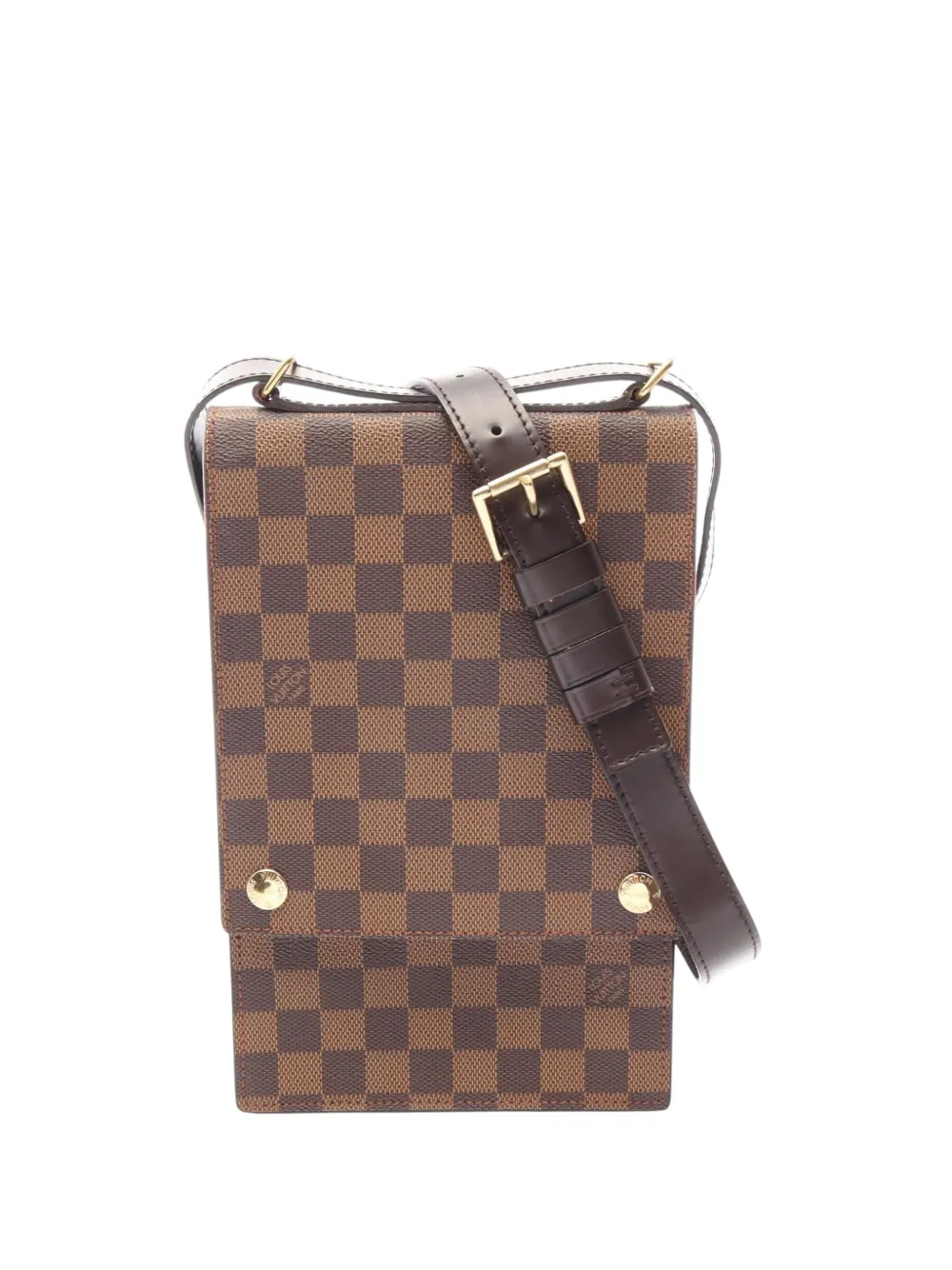 Louis Vuitton Pre-Owned 1998 Damier Ebene Portobello crossbody bag - Marrone