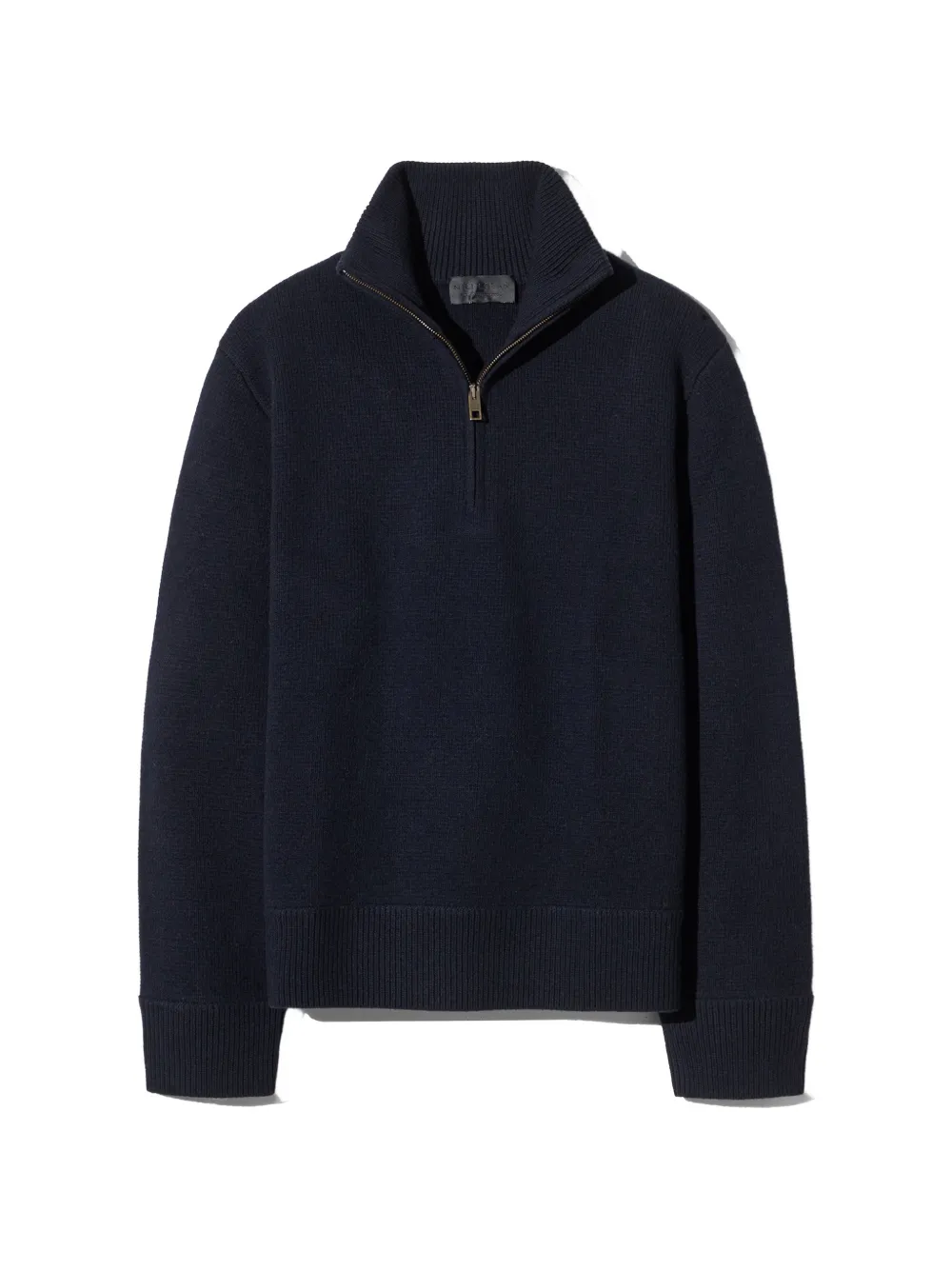 Nili Lotan Axel quarter-zip sweater Blauw