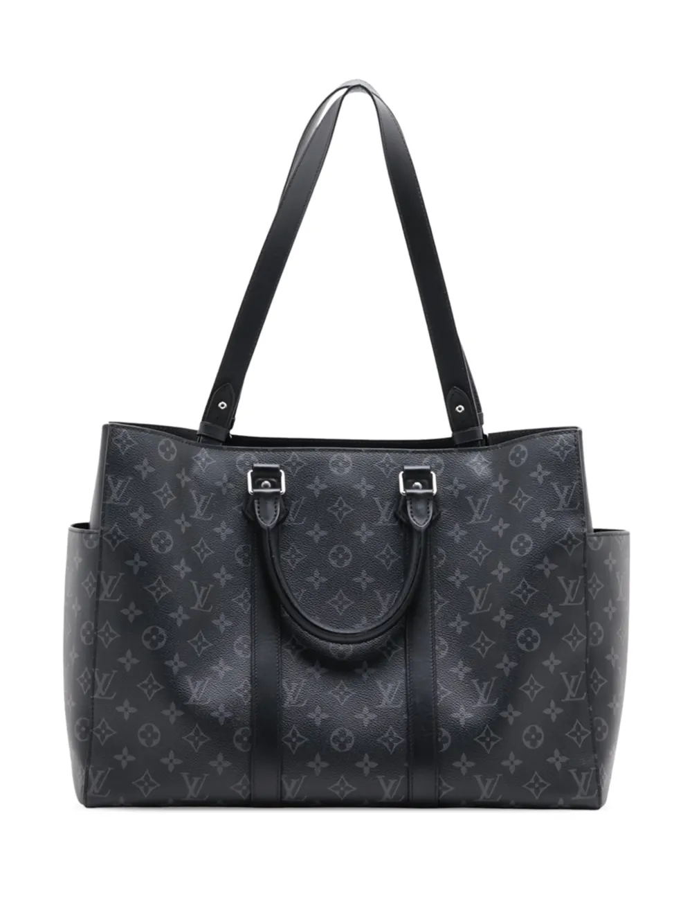 Louis Vuitton Pre-Owned 2021-2026 Monogram Eclipse Sac Plat 24H tote bag - Nero