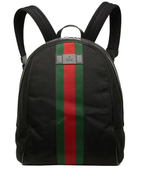 Gucci Pre-Owned 2016-2026 Techno Canvas Web backpack