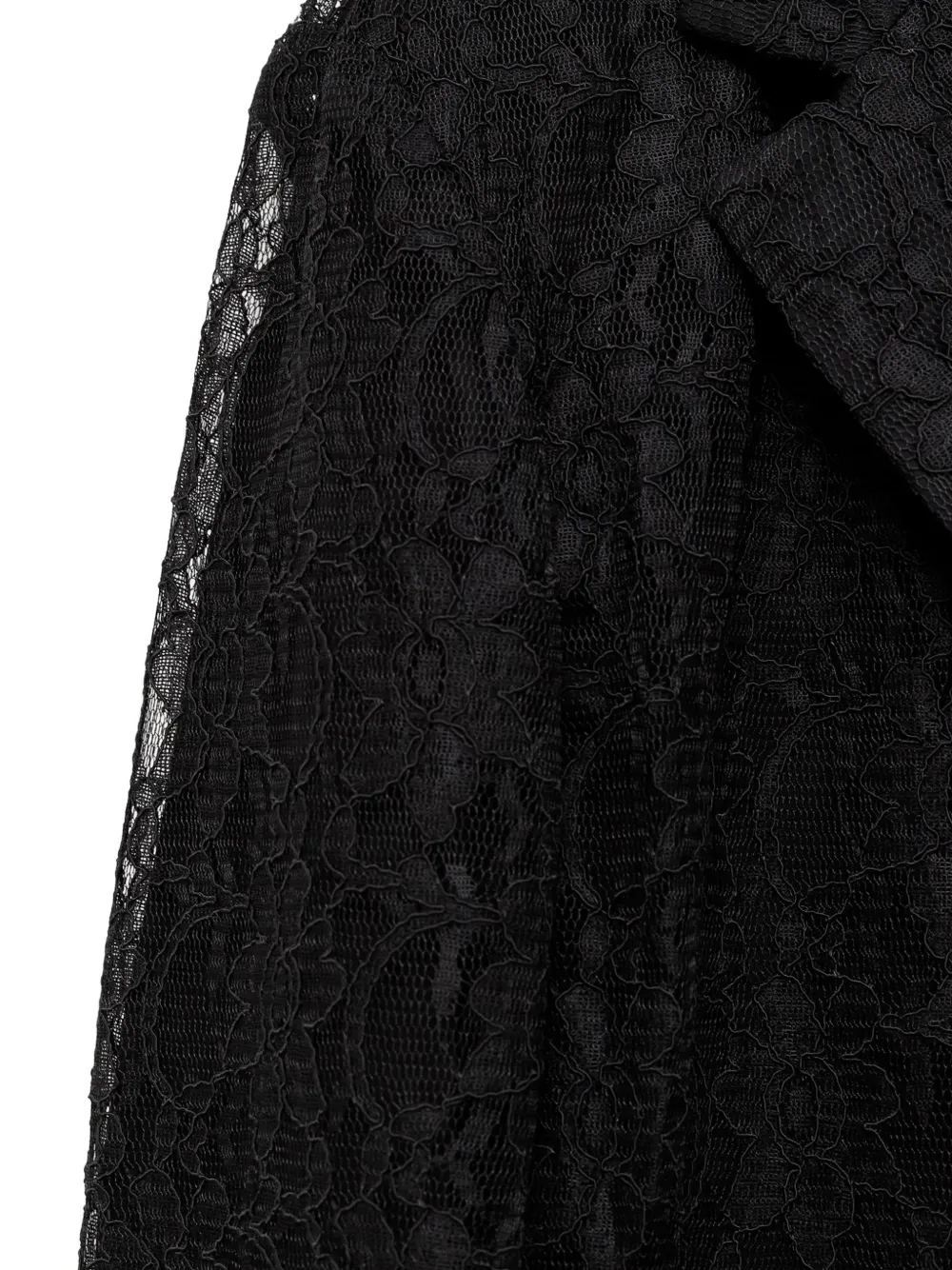 Comme Des Garçons double-layered lace blazer Zwart